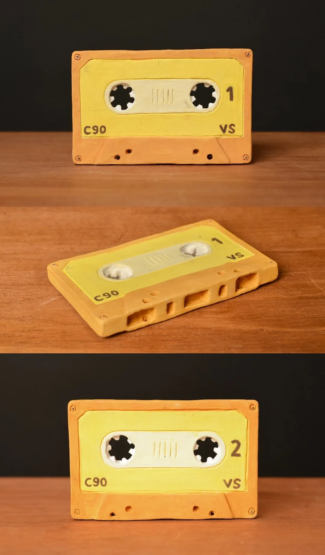 A Cassette Tape made of Clay