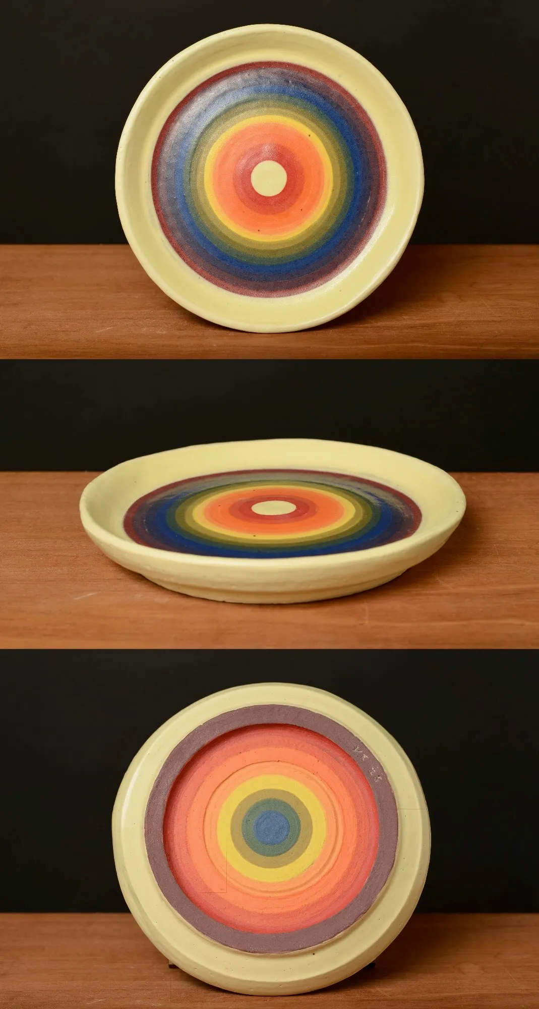 A Plate made of clay